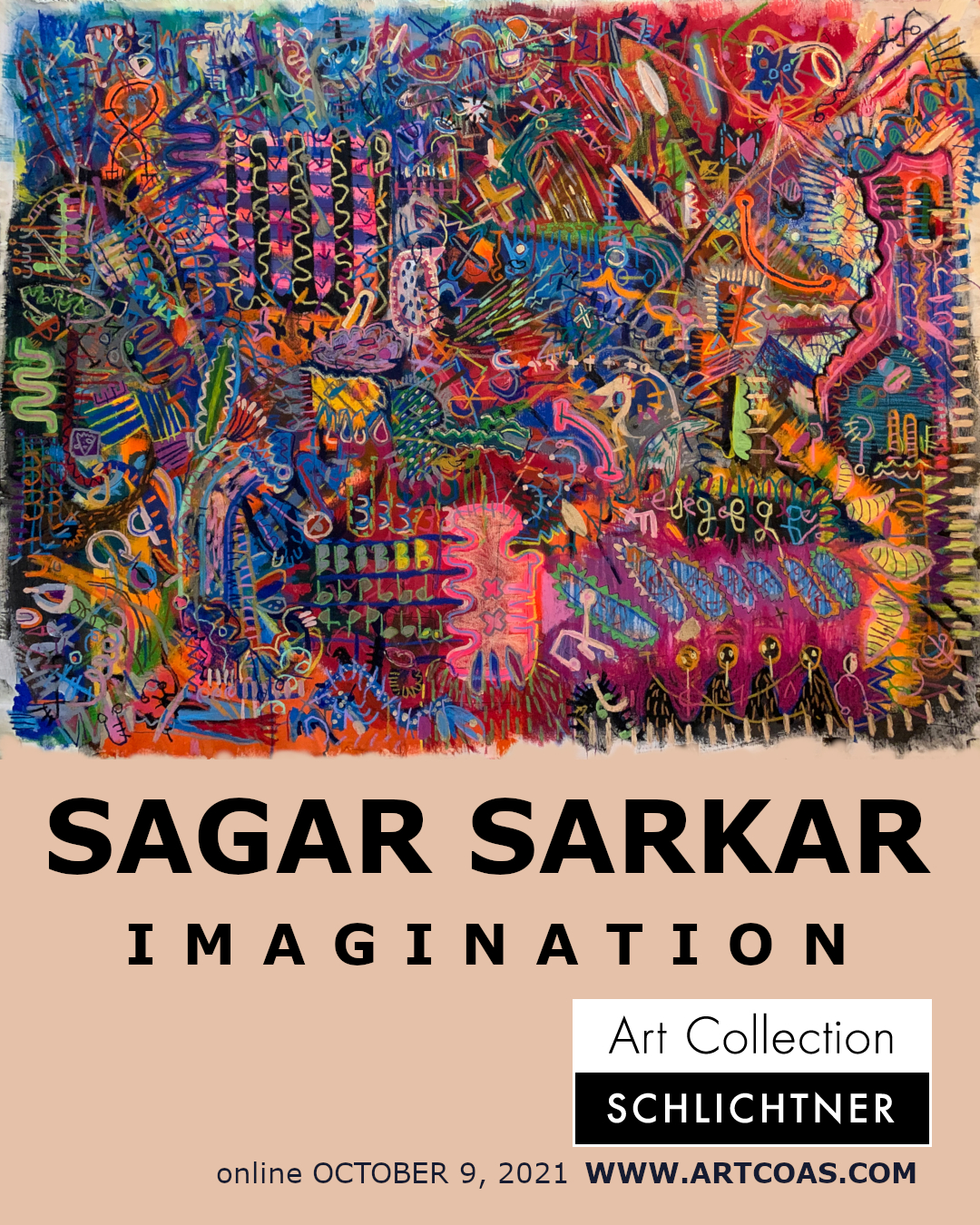 SAGAR SARKAR - IMAGINATION - online solo exhibition - October 9, 2021