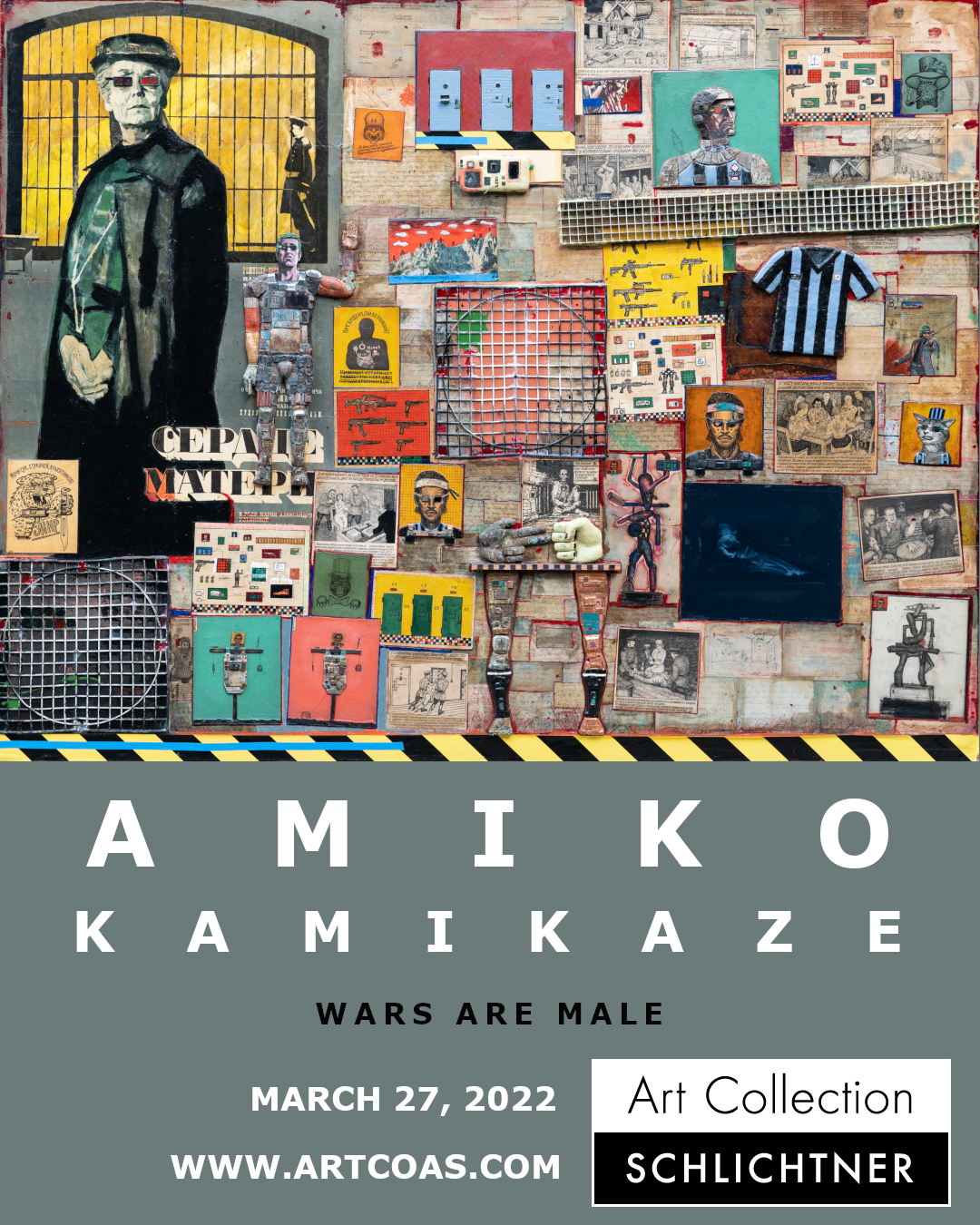 AMIKO KAMIKAZE – WARS ARE MALE  -  online solo exhibition - March 27, 2022